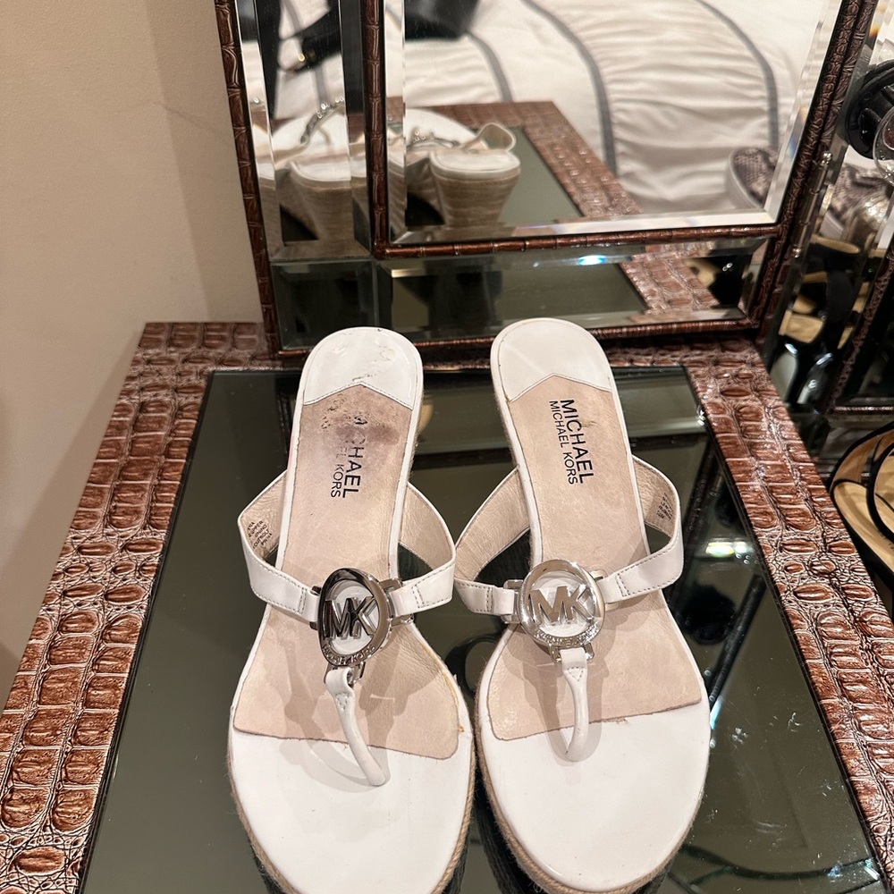 Michael Kors White Sandals